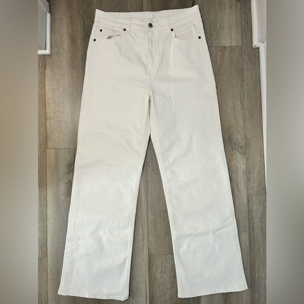 H&M Skinny Ankle White Jeans Womens Size 12